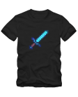 Marškinėliai minecraft sword blue